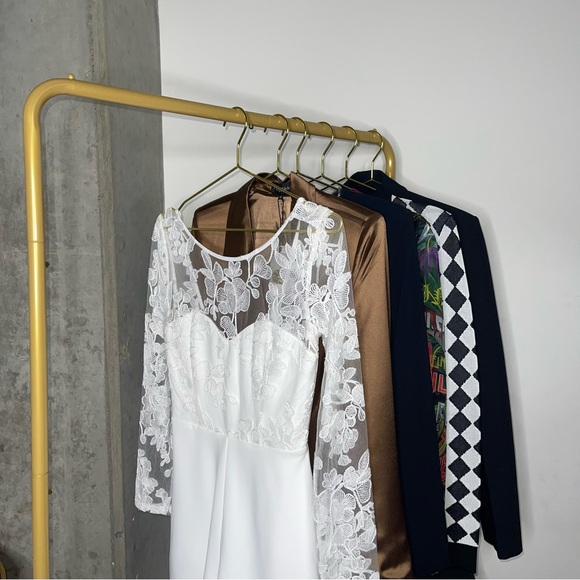 Lulus White Write Your Own Romance White Embroidered Long Sleeve Romper - Picture 5 of 13